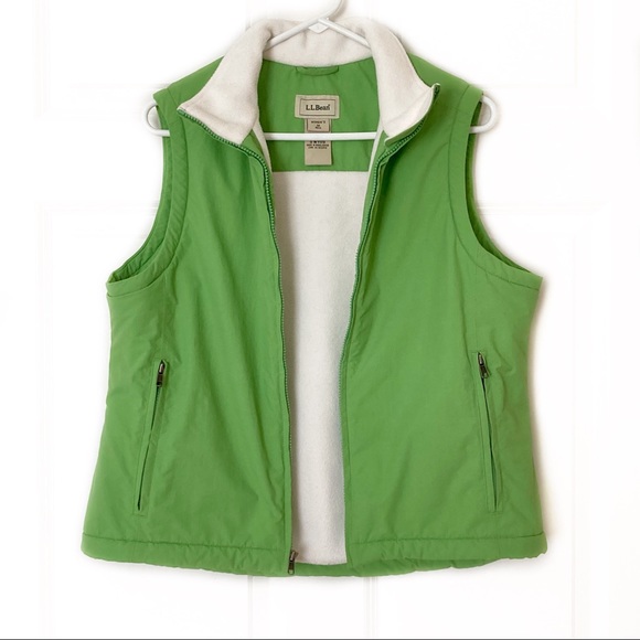 LL Bean Green Vest Sz M - Picture 2 of 6